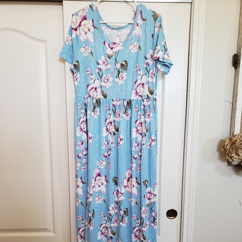 Floral Maternity Maxi Dress